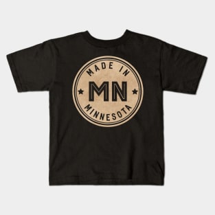 Made In Minnesota MN State USA Kids T-Shirt